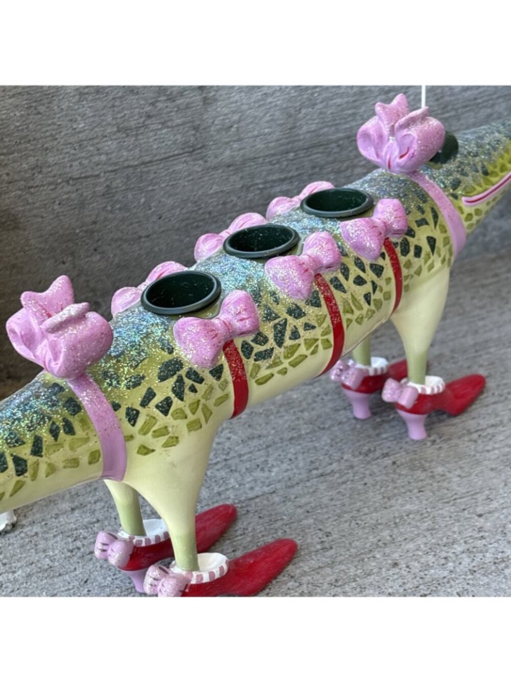 Department 56 CinderAlligator Candle Holder Patience Brewster Let There Be Light - Picture 9 of 16